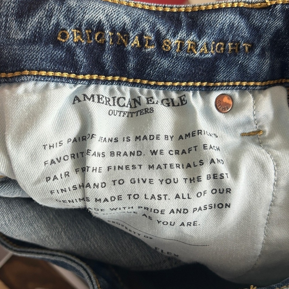 American Eagle Next‎ Level Flex Original Straight Jeans Mens 30x30 Stretch Denim - Picture 8 of 8